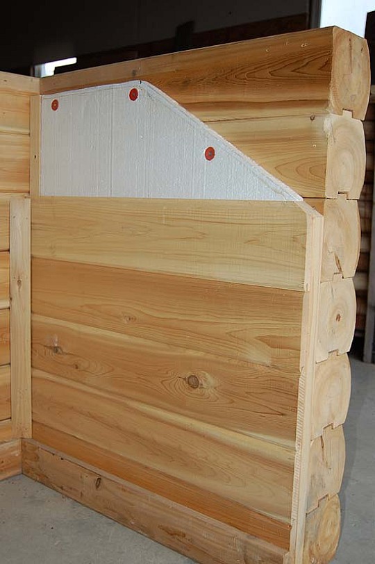Cedar Log Home Wall Options